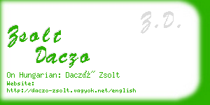 zsolt daczo business card